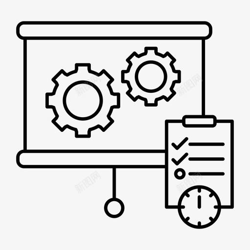 进度计划日历日期图标svg_新图网 https://ixintu.com 市场经济大纲 日历 日期 时间 进度计划