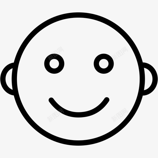快乐情绪表情脸图标svg_新图网 https://ixintu.com 微笑 快乐情绪 笑脸 脸 表情 表情1
