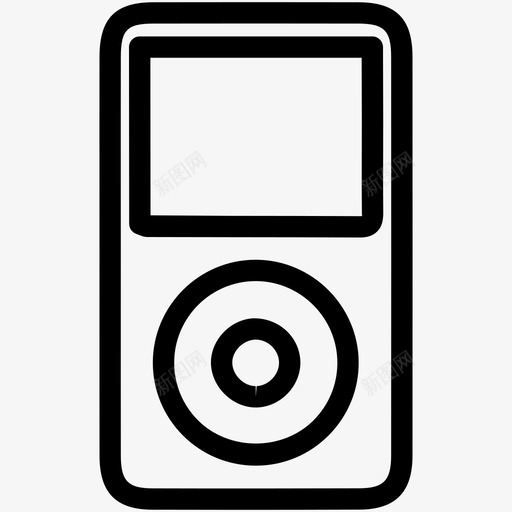 mp3播放器音频小工具图标svg_新图网 https://ixintu.com ipod mp3播放器 小工具 通讯3 音乐 音频