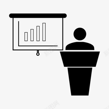 介绍简报业务图标图标