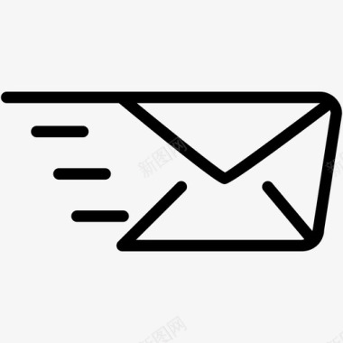 快速电子邮件信件发送图标图标