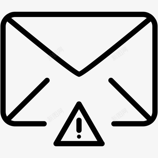 电子邮件警报信封失败图标svg_新图网 https://ixintu.com 信封 失败 未读 电子邮件警报 邮件