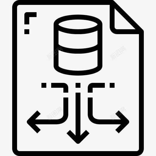 数据共享数据库开发图标svg_新图网 https://ixintu.com 云技术概念图标 开发 数据共享 数据库 服务器 管理