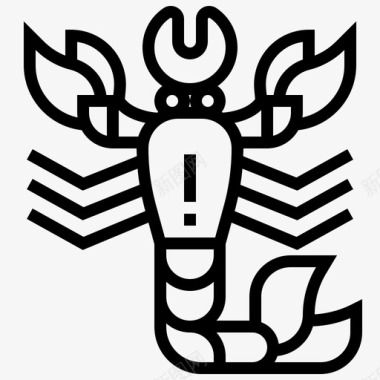 蝎子动物埃及图标图标