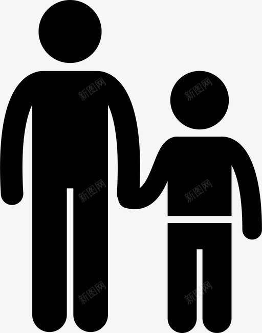 单亲父亲父亲父母图标svg_新图网 https://ixintu.com 儿子 单亲父亲 家庭和关系 父亲 父母
