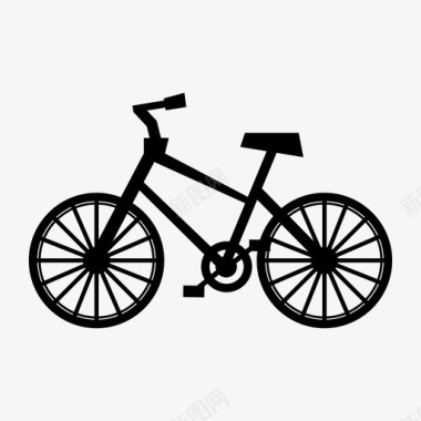 自行车环保绿色图标图标