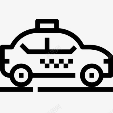 出租车服务汽车交通图标图标