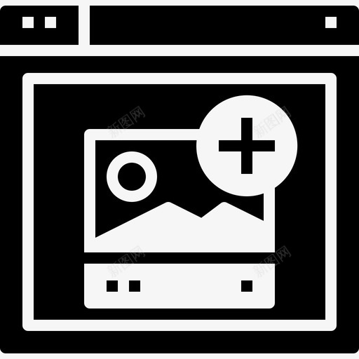 web浏览器界面照片图标svg_新图网 https://ixintu.com ui web浏览器 web浏览器详细信息实心图标 照片 界面