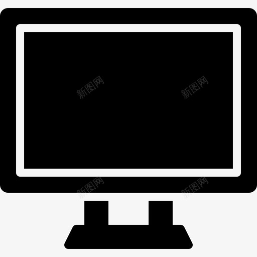 显示设备监视器图标svg_新图网 https://ixintu.com 办公室 技术 显示 监视器 设备 设备和技术细节实心图标