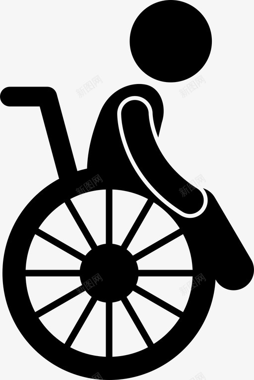 残疾儿童残疾轮椅图标svg_新图网 https://ixintu.com 婴幼儿健康疾病综合征问题 残疾 残疾儿童 轮椅