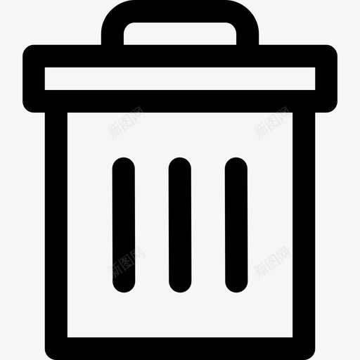 垃圾袋子垃圾箱图标svg_新图网 https://ixintu.com 垃圾 垃圾箱 清洁保养大纲 袋子