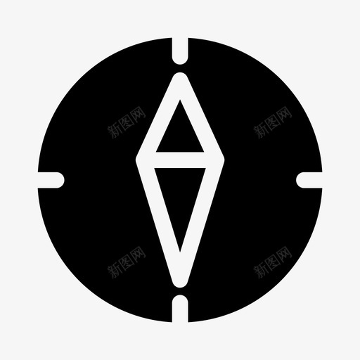 指南针方向位置图标svg_新图网 https://ixintu.com 位置 导航 指南针 方向