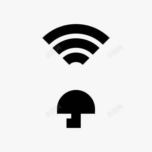 保护wifi锁定保护图标svg_新图网 https://ixintu.com 保护 保护wifi 安全 安全防护webgrid 屏蔽 锁定