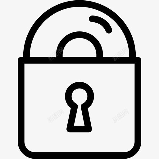 锁关隐私图标svg_新图网 https://ixintu.com 关 安全 时髦 锁 隐私