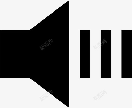 高音量媒体控制扬声器图标svg_新图网 https://ixintu.com 媒体控制 扬声器 高音量