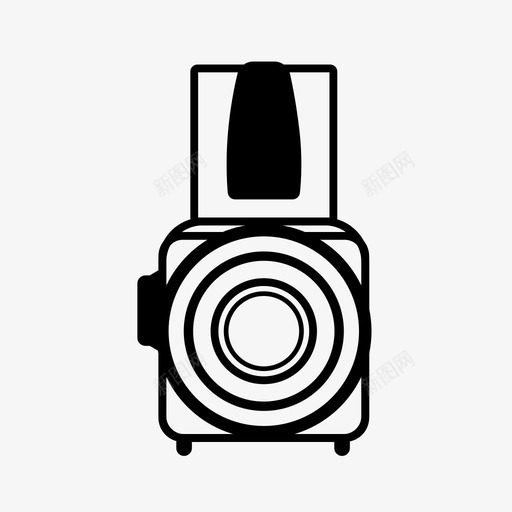 哈塞尔布拉德照相机胶卷照相机图标svg_新图网 https://ixintu.com 哈塞尔布拉德 摄影 摄影主题 照片 照相机 照相照相机 胶卷照相机