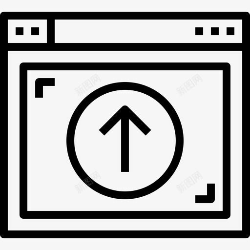 web浏览器界面上载图标svg_新图网 https://ixintu.com web浏览器 web浏览器和界面概念图标 上载 界面 网站
