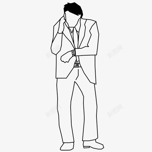 商人人工作图标svg_新图网 https://ixintu.com 人 人2d 商人 工作