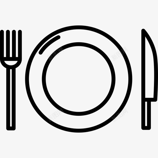 盘子和器皿顶视图饮料和食物边框颜色图标svg_新图网 https://ixintu.com 盘子和器皿顶视图 边框颜色 饮料和食物