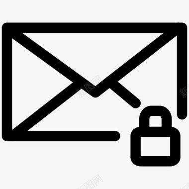 邮件链接电子邮件信封图标图标