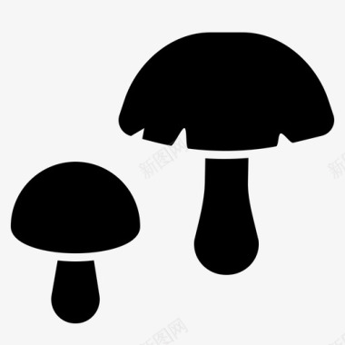 蘑菇食物生长图标图标