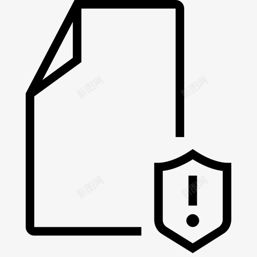 文件空的守卫的图标svg_新图网 https://ixintu.com 受保护的 守卫的 安全的 文件 空的