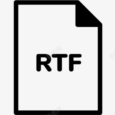 rtf文件扩展名格式图标图标