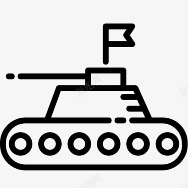 坦克难民和移民图标图标