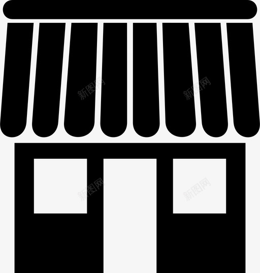 商店市场商店图标svg_新图网 https://ixintu.com 商店 市场商店