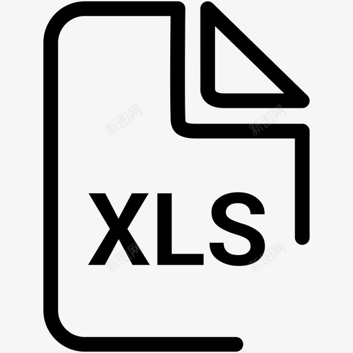 文件xls文档格式图标svg_新图网 https://ixintu.com 文件 文件xls 文档 格式