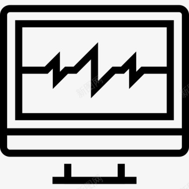 医疗脉搏诊断图标图标