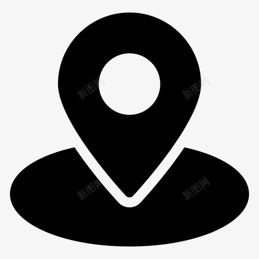 位置区域地图图标svg_新图网 https://ixintu.com 业务和办公室标志符号图标 位置 区域 地图 指针 标记