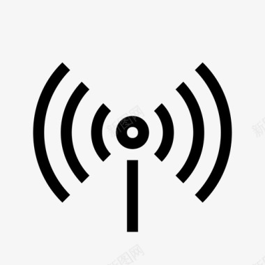 服务器无线电无线电波图标图标