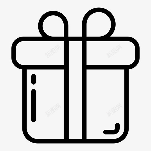 礼物圣诞节节日图标svg_新图网 https://ixintu.com 圣诞节 惊喜 礼物 节日