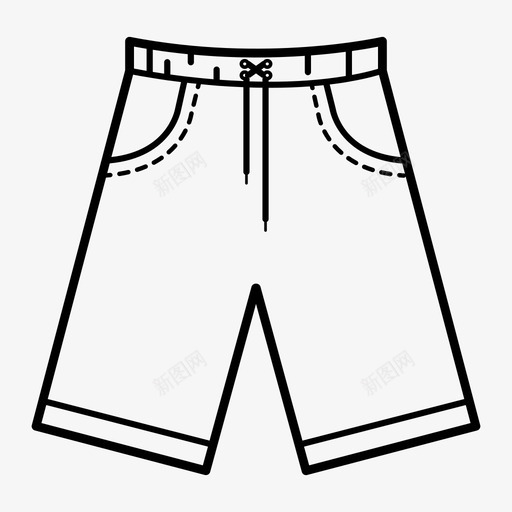 沙滩裤svg_新图网 https://ixintu.com 沙滩裤