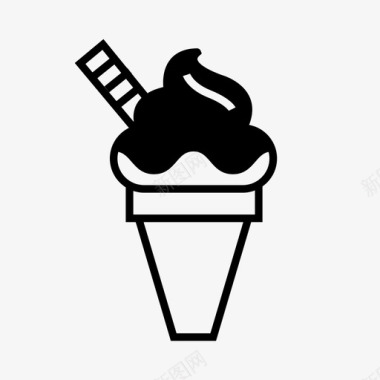 冰淇淋嘉年华甜点图标图标