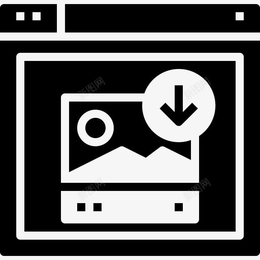 web浏览器界面照片图标svg_新图网 https://ixintu.com ui web浏览器 web浏览器详细信息实心图标 照片 界面