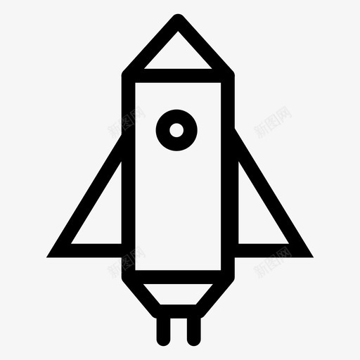 太空船商业发射图标svg_新图网 https://ixintu.com 发射 商业 太空船 旅行 火箭 科学路线图标