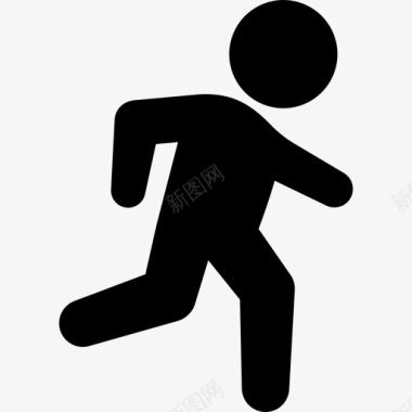 马拉松男子运动运动偶像图标图标