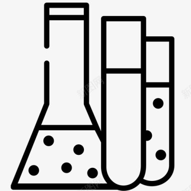 化学瓶子配方图标图标
