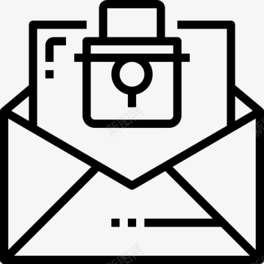 电子邮件安全保护安全图标图标