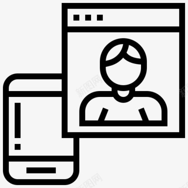 用户界面内容智能手机图标图标