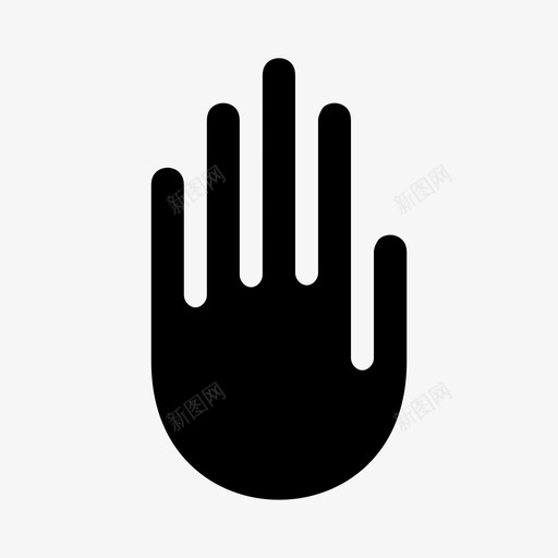 手张开的手手掌图标svg_新图网 https://ixintu.com 举起的手 停下 张开的手 手 手掌