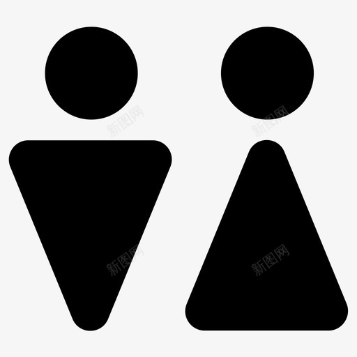 厕所男人洗手间图标svg_新图网 https://ixintu.com 厕所 女人 洗手间 男人