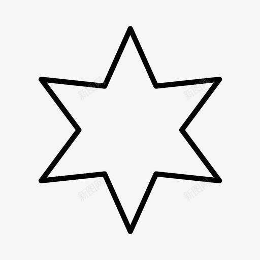 星星形状几何图标svg_新图网 https://ixintu.com 几何 形状 星光 星星