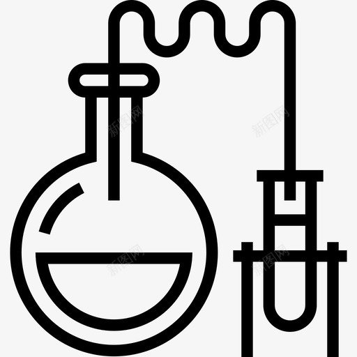 实验室化学研究图标svg_新图网 https://ixintu.com 化学 实验室 研究 研究和科学 科学 试管