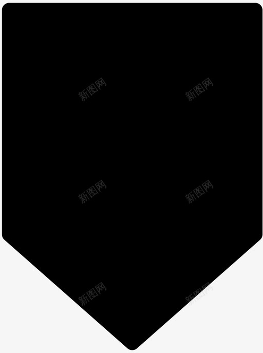 箭头书签方向图标svg_新图网 https://ixintu.com 书签 向下 方向 标记 箭头