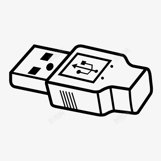 usb线缆网络图标svg_新图网 https://ixintu.com usb usb线缆 插件 线缆 网络