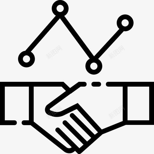 财务合作伙伴业务图表图标svg_新图网 https://ixintu.com 业务 业务3 团队合作 图表 握手 支持 财务合作伙伴