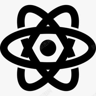Atom标志教育很棒的套装图标图标